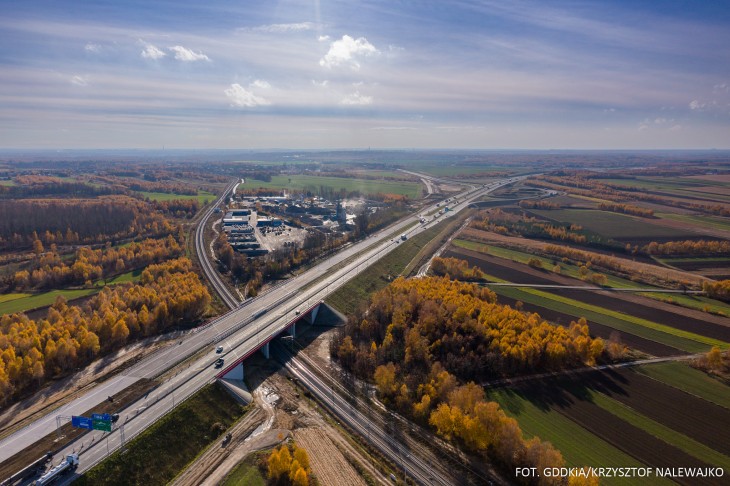 Autostrada A1 w woj. śląskim. Fot. Krzysztof Nalewajko/GDDKiA